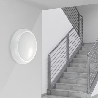 PLAFONIERA LED PRATIKA TRADIZ. diam. 325 mm 18W - 4000K - 1600 Lm - IP54 - Color Box