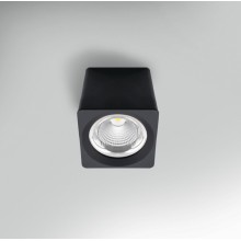 LAMP. SOFFITTO LED QUBE NERO 10W - 4000K - 800 Lm - IP20 - Color Box