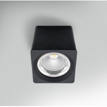 PLAF. QUBE NERO 35W - 3000K - 3675 Lm - IP20 - Color Box