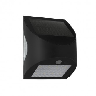 APPLIQUE SOLARE ARCADIA MAX NERO 3W - 4000K - 300 Lm - IP65 - Color Box