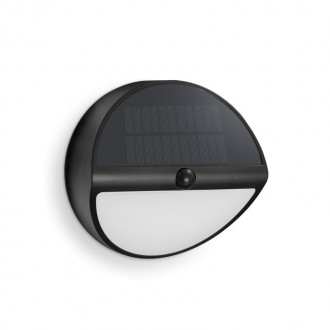 APPLIQUE LED SOLAR AURA TONDA NERA 5W - 4000K - 500 Lm - IP54 - Color Box