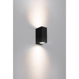 APPLIQUE LED AXO QUADRATA BIDIREZ. NERA - GU10 - IP54 - Color Box