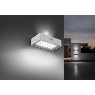 APPLIQUE LED SOLAR DOMINO MINI BIANCO 3W - 3000K - 350 Lm - IP65 - Color Box