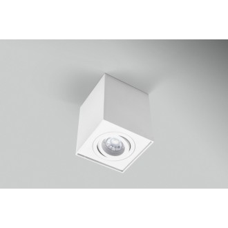 PLAFONIERA LED ESSENZA QUBE BIANCA ORIENTAB. d. 96 - GU10 - IP20 - Color Box