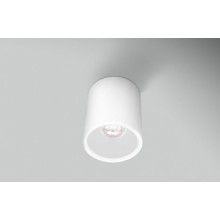 PLAFONIERA LED ESSENZA ROUND BIANCA/BIANCA d. 96 - GU10 - IP20 - Color Box