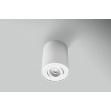 PLAFONIERA LED ESSENZA ROUND BIANCA ORIENTAB. d. 96 - GU10 - IP20 - Color Box