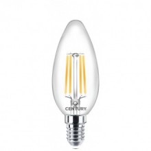 FIL. LED INCANTO CANDELA CHIARA 6W - E14 - 2700K - 806 Lm - Dimm. - IP20 - Color Box