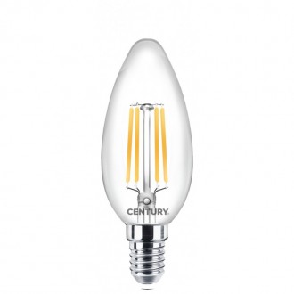 FIL. LED INCANTO CANDELA CHIARA 6W - E14 - 2700K - 806 Lm - Dimm. - IP20 - Color Box