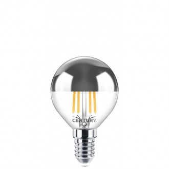 FIL. LED INCANTO CHIARA SFERA SILVER DOME 6W - E14 - 2700K - 680 Lm - Dimm. - IP20 - Color Box