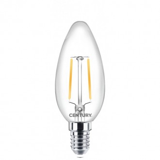 FIL. LED INCANTO CANDELA CHIARA 2W - E14 - 2700K - 250 Lm - IP20 - Color Box