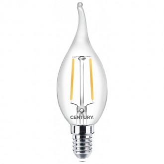 FIL. LED INCANTO C. VENTO CHIARA 2W - E14 - 2700K - 250 Lm - IP20 - Color Box