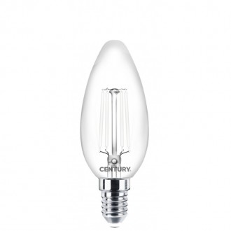 FIL. LED INCANTO WHITE CANDELA CHIARA 4.50W - E14 - 2700K - 470 Lm - IP20 - Color Box