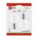 FIL. LED INCANTO SATEN SFERA 6W - E14 - 4000K - 806 Lm - IP20 - BLISTER 2 pz.