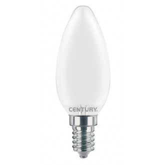 FIL. LED INCANTO SATEN CANDELA 4W - E14 - 3000K - 470 Lm - IP20 - Color Box