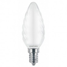 FIL. LED INCANTO SATEN TORTIG. 4W - E14 - 3000K - 470 Lm - IP20 - Color Box