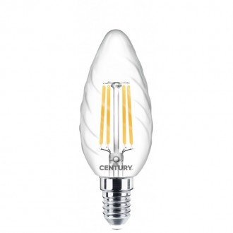 FIL. LED INCANTO TORTIGL. CHIARA 6W - E14 - 4000K - 806 Lm - IP20 - Color Box