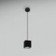 SOSP.INTERNO LED QUBE NERO 5W - 3000K - 450 Lm - IP20 - Color Box