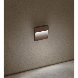 SEGNAPASSO LED PASEO QUADRATO CORTEN 4W - 4000K - 450 Lm - IP54 - Color Box