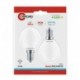 FIL. LED INCANTO SATEN SFERA 6W - E14 - 6500K - 806 Lm - IP20 - BLISTER 2 pz.