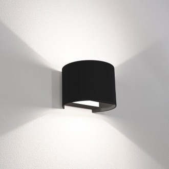 APPLIQUE LED UP&DOWN TONDO NERO 10W - 3000K-4000K-6500K - 800 Lm - IP65 - Color Box