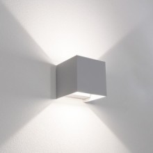 APPLIQUE LED UP&DOWN QUADRATO GRIGIO 10W - 3000K-4000K-6500K - 800 Lm - IP65 - Color Box