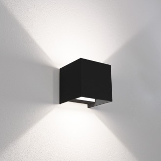 APPLIQUE LED UP&DOWN QUADRATO NERO 10W - 3000K-4000K-6500K - 800 Lm - IP65 - Color Box